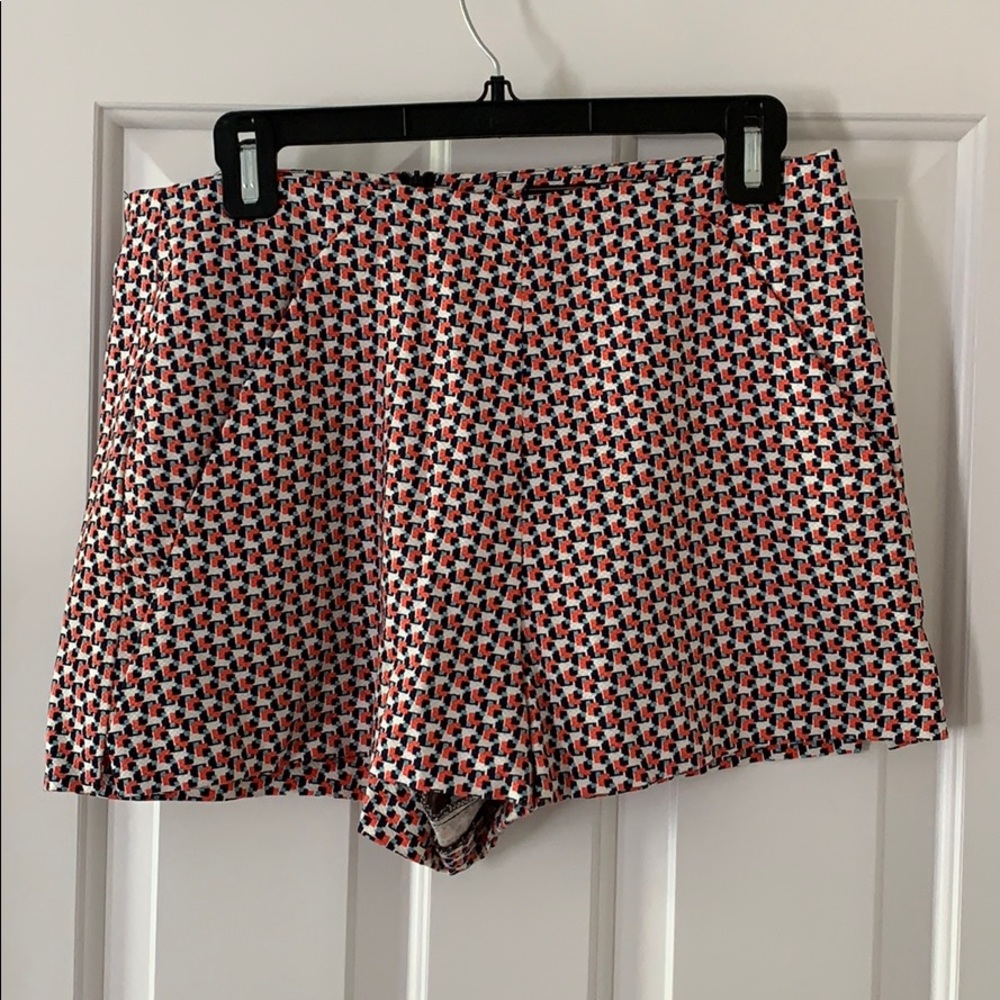 Zara Pattern Shorts - pink, black, white, blue